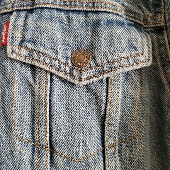 Levi's Sherpa Lined Denim Trucker Jacket - XL - Picture 2 of 4